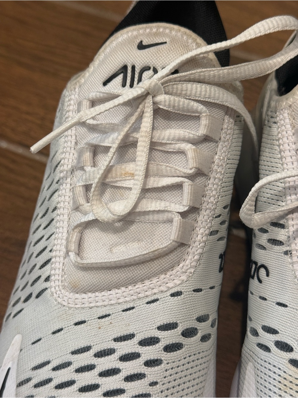 Nike Women’s Air Max 270 Sneakers - White/Black/Gray - Picture 7 of 8